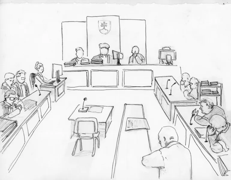 FOTO: Ako vznikali kresby zo súdu s Kočnerom a Ruskom - SME