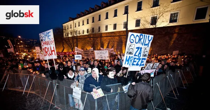 Ľudia sa opäť vybrali do ulíc. Vraždu Kuciaka vystriedala kauza Gorila | Glob.sk