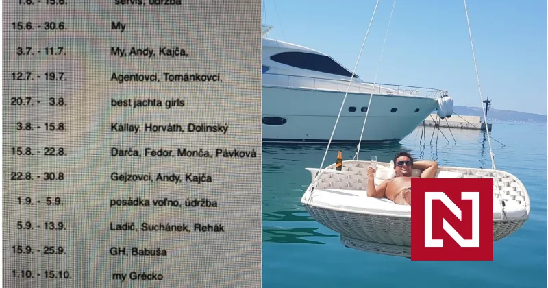 Kočner počítal v lete 2017 na jachte aj s Jankovskou: Prísť mali Darča aj Monča – Denník N