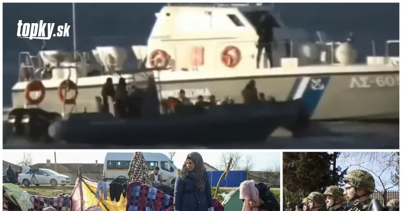 Nová vlna migrantov do Európy: Dráma na hraniciach! VIDEO Gréci začali páliť na plný čln | Topky.sk