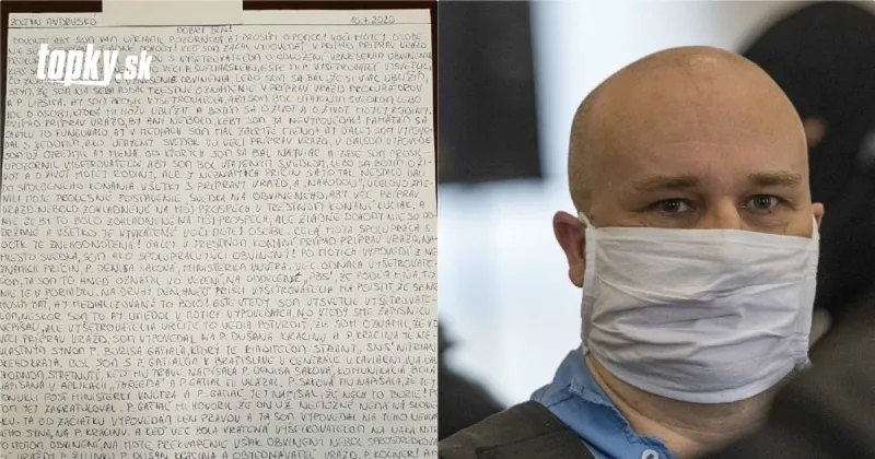 Prvý odsúdený v prípade vraždy Kuciaka: FOTO Andruskó posiela list z väzenia! Cíti sa oklamaný | Topky.sk
