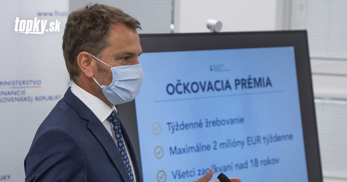 KORONAVÍRUS Matovič chce ľudí odškodňovať za očkovanie: Vidina veľkého losovania a sprostredkovateľský bonus | Topky.sk