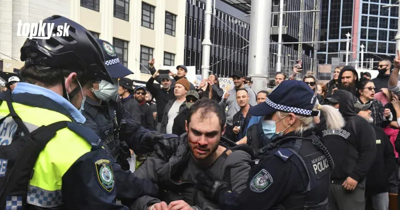 KORONAVÍRUS Tisíce demonštrantov zaplnili ulice v Austrálii: Na protestoch došlo k potýčkam | Topky.sk
