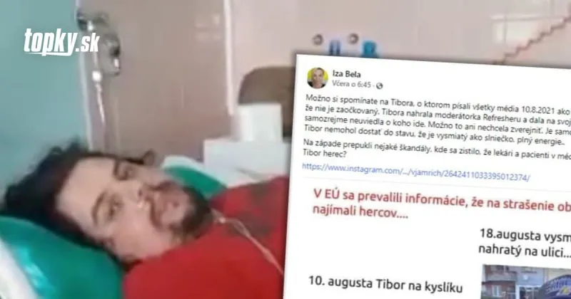 KORONAVÍRUS Neúcta hoaxérov nemá hraníc: Podali si Tibora z nemocničného lôžka, ako to, že sa o pár dní usmieval?! | Topky.sk