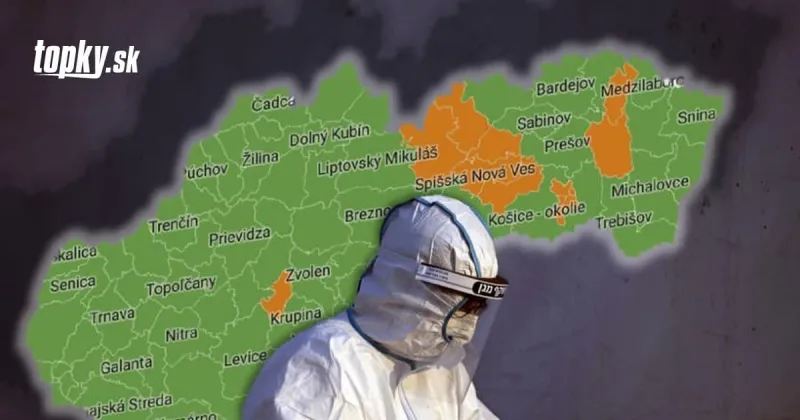 KORONAVÍRUS naberá na sile: Do oranžového pásma sa dostalo dvanásť okresov | Topky.sk