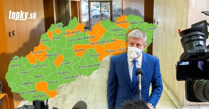 KORONAVÍRUS Lengvarský hovorí o aktuálnej situácii stále ako o dobrej: MAPA aktuálnych farieb okresov | Topky.sk