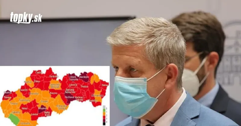 KORONAVÍRUS Nové rozdelenie okresov: Už päť je bordových, Lengvarský uvažuje o sprísnení opatrení | Topky.sk