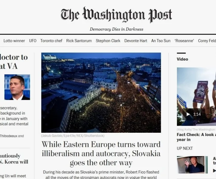 Známy americký denník píše o Slovensku: Ako sa po vražde vzoprelo a vykoplo svojho premiéra | Topky.sk