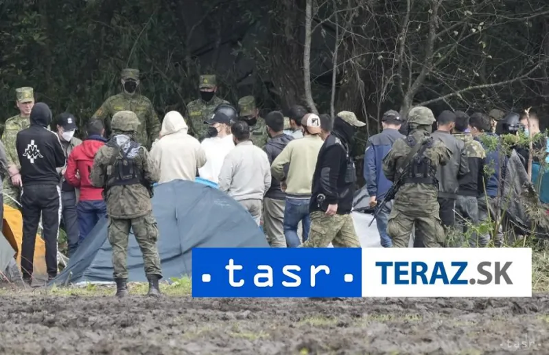Migranti na bielorusko-poľskej hranici sa pokúsili prekonať bariéry