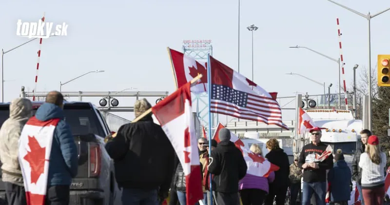 KORONAVÍRUS Kamionisti protestujú proti opatreniam: Blokáda hraničných priechodov! Vyjadril sa aj Trudeau | Topky.sk