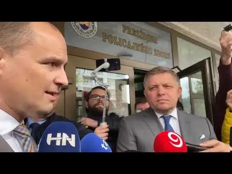 Kauza Súmrak: Robert Fico po výpovedi na policajnom prezídiu - YouTube