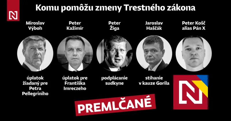 Prípady Výboha a Haščáka budú navždy premlčané, ak Trestný zákon zmenia hoci len na jeden deň