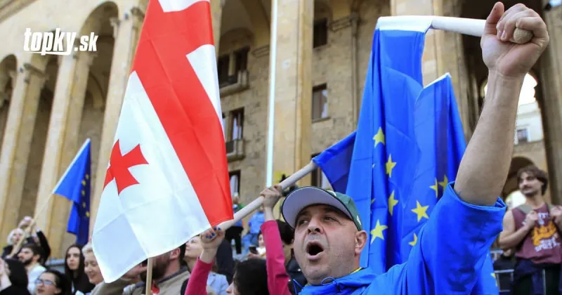 Tisíce ľudí protestovali proti návrhu zákona o zahraničných agentoch v Gruzínsku | Topky.sk