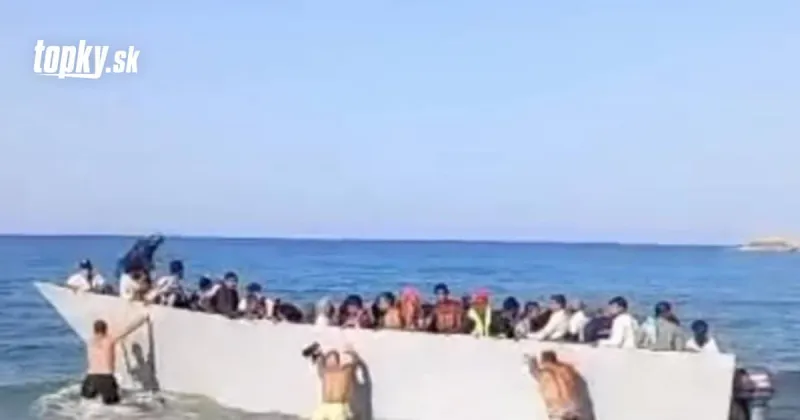 Migranti na Gavdose: Dovolenkári im bránili vystúpiť na breh