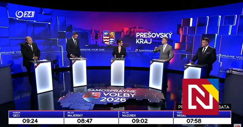 Mazurek vytiahol na Majerského faktúry za kravaty a machovú stenu, Migaľ sľuboval diaľnice. Ako vyzerajú debaty v Prešovskom kraji &mdash; Denník N